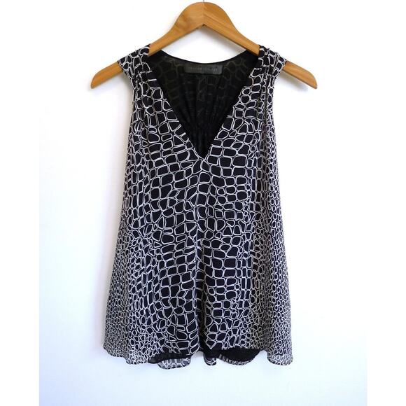 PROENZA SCHOULER Silk Chiffon Animal Print Racerback Tank Top SSENSE 4 $890 - Picture 1 of 7